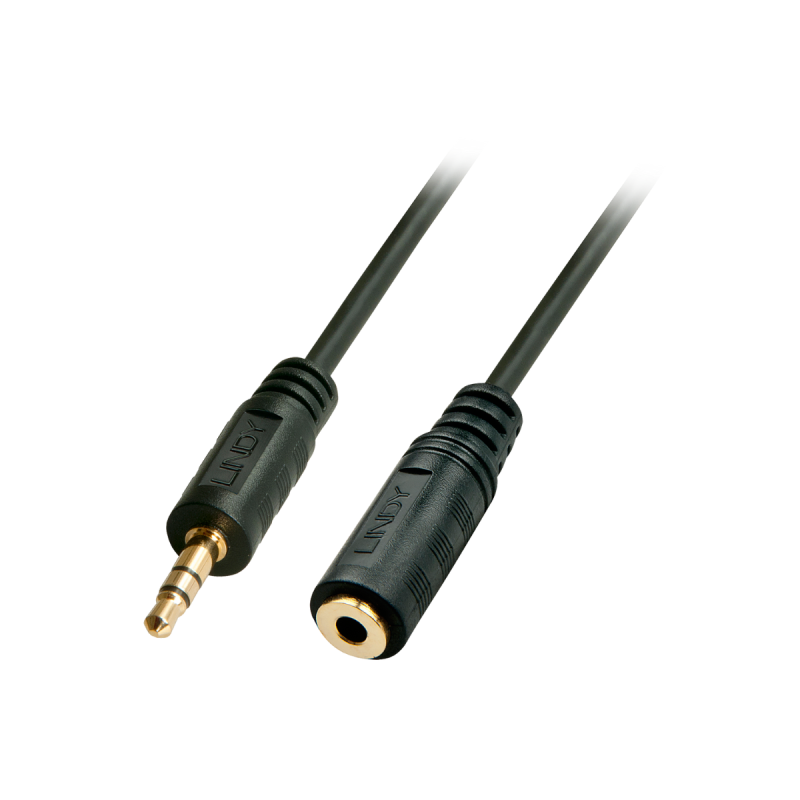 Lindy Câble audio Premium jack stéréo 3,5mm mâle/femelle, 2m