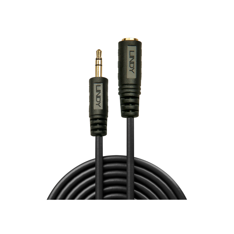 Lindy Câble audio Premium jack stéréo 3,5mm mâle/femelle, 3m