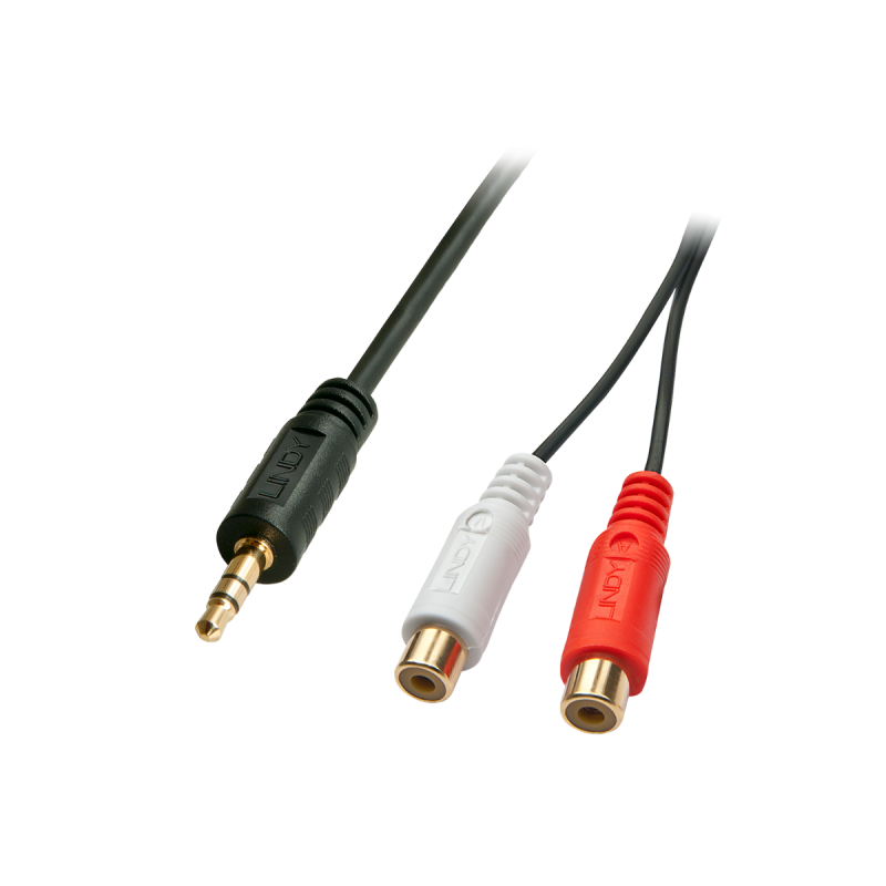 Lindy Câble audio jack 3,5mm mâle /RCA femelle