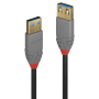 Lindy Rallonge USB 3.2 type A, 5Gbit/s, Anthra Line, 1m