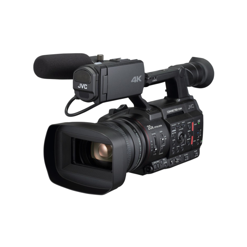 JVC Caméra 1'' Connected 4K/cartes SD/4:2:2/20x/SDI/IP avec NDI HX