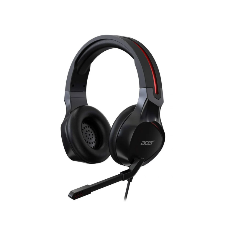 Acer Casque avec micro NOIR/ROUGE Sangle réglable avec glissière