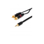 Tesca Cordon Amazone Jack 3,5 St M / 2 RCA M 1M