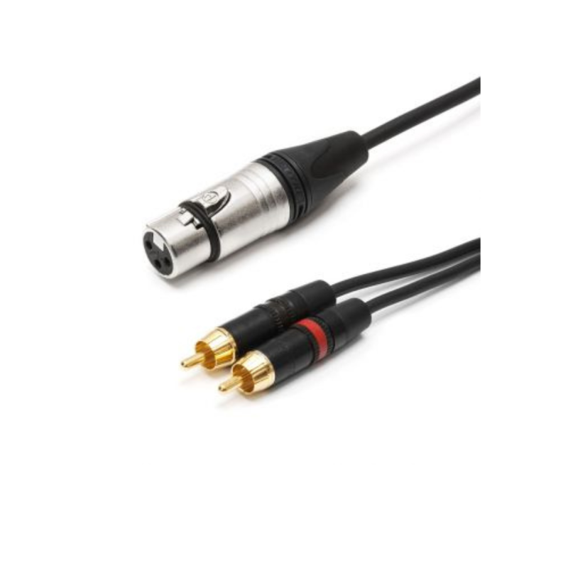 Tesca Cordon Amazone XLR F / 2 RCA M 20M