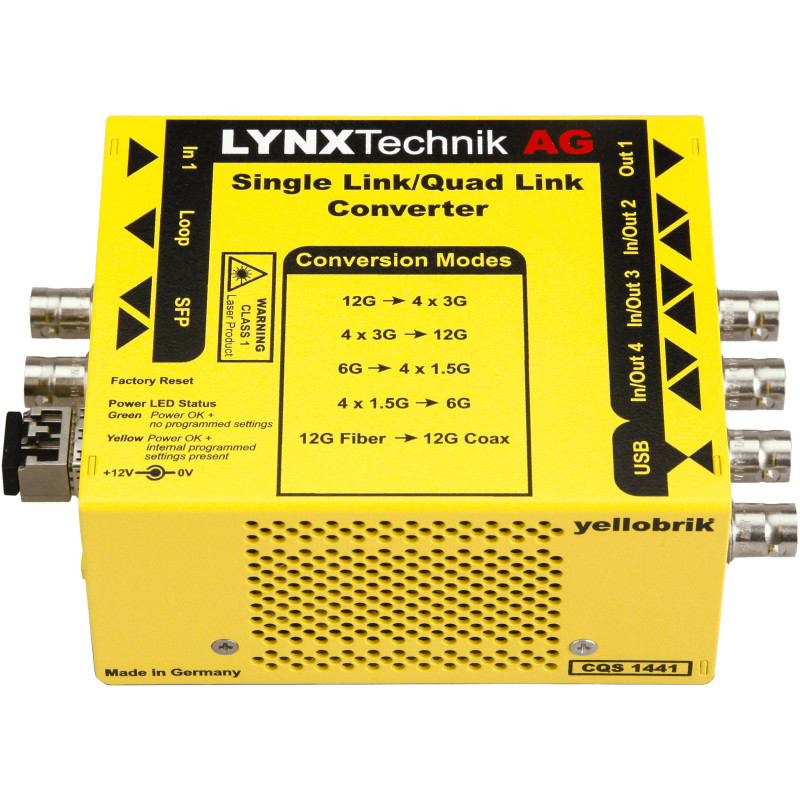 Lynx Convertisseur 12G/3G SDI Quad link / Single link