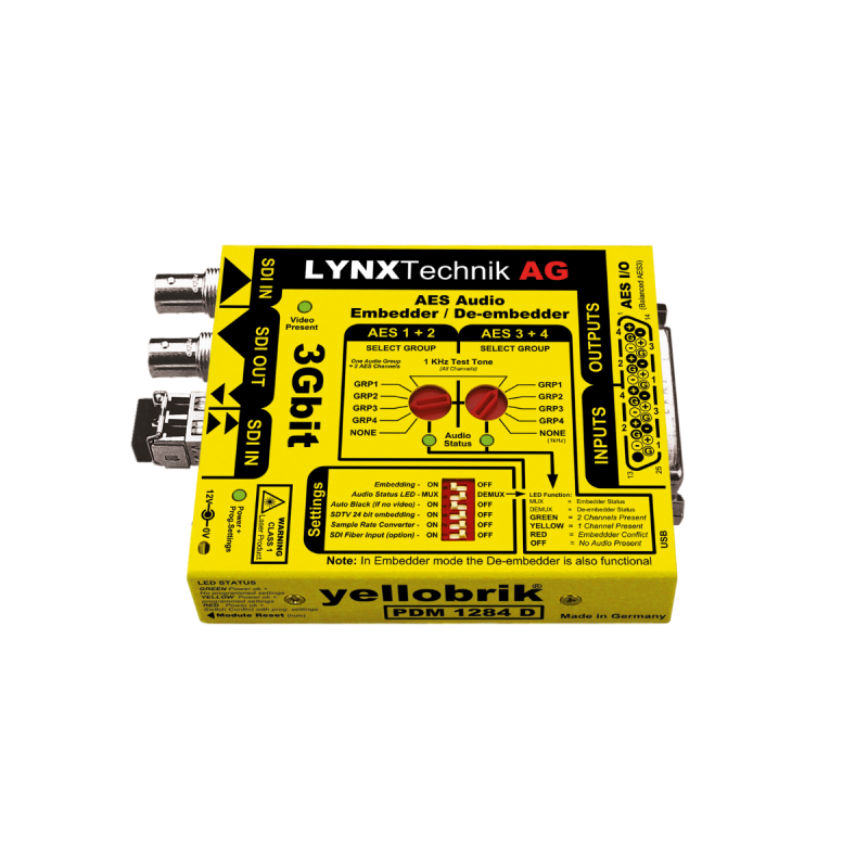 Lynx Embeddeur-Désembeddeur AES 3 GBit (110Ohm SubD25 AES symétrique)