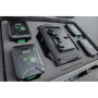 Jason Cases Valise pour Anton Bauer Titon Micro Battery+GM2 chargeur