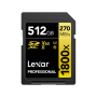 Lexar SD Pro Gold Series UHS-II 1800x 512GB V60
