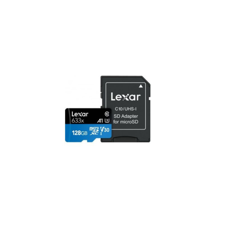 Lexar microSD Blue Series UHS-I 633x 64GB V10 (sans adaptateur SD)
