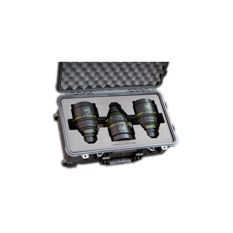 Jason Cases Valise pour Arri Zeiss Master Primes 3-lens (COMPACT)