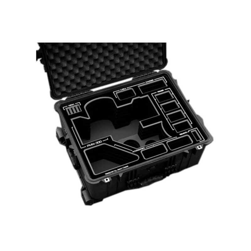 Jason Cases Valise pour Sony PMW-300 (BLACK overlay)