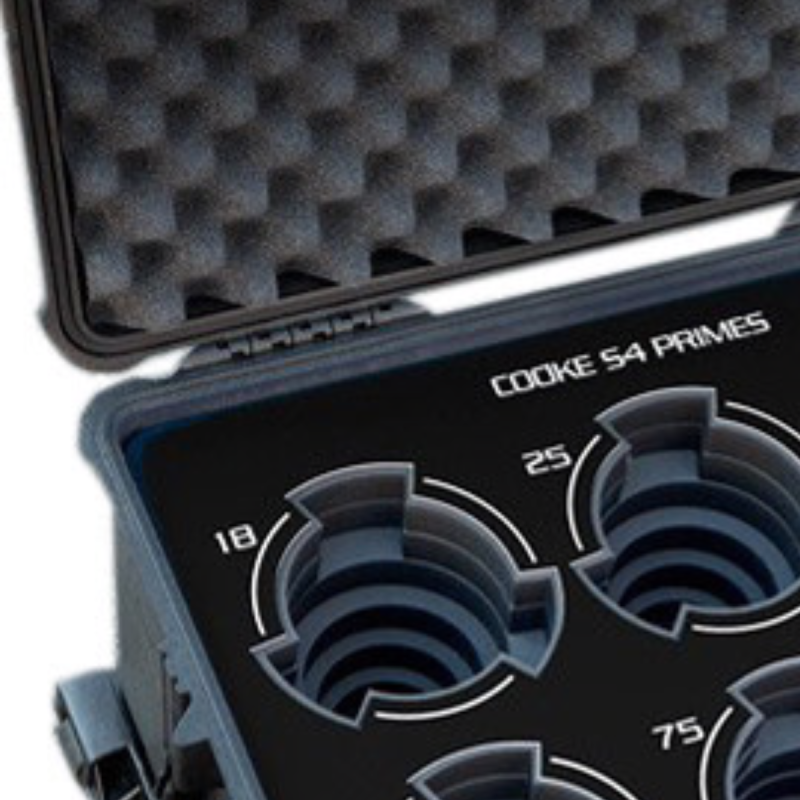 Jason Cases Valise pour Cooke Mini S4 Primes 7-lens (Black Overlay)