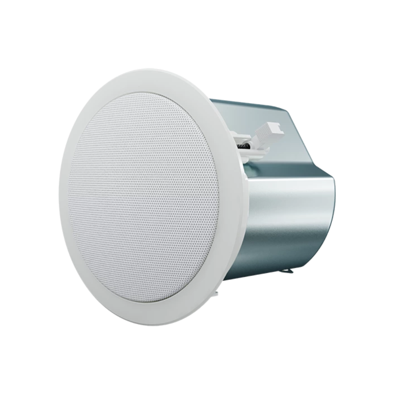 Optimal Audio Enceinte plafond 4" 30W 8?25W 70/100V 2voies coax Blanc