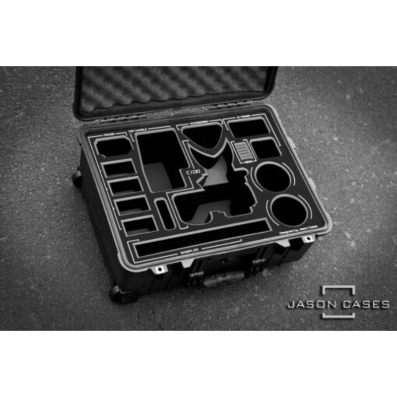 Jason Cases Valise pour Canon C100 Mark II with BLACK overlay