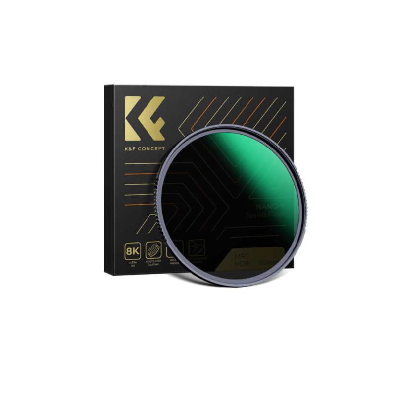 K&F Filtre 52MM Nano-X Fixed ND8 Filter, HD, Waterproof, Anti Scratch