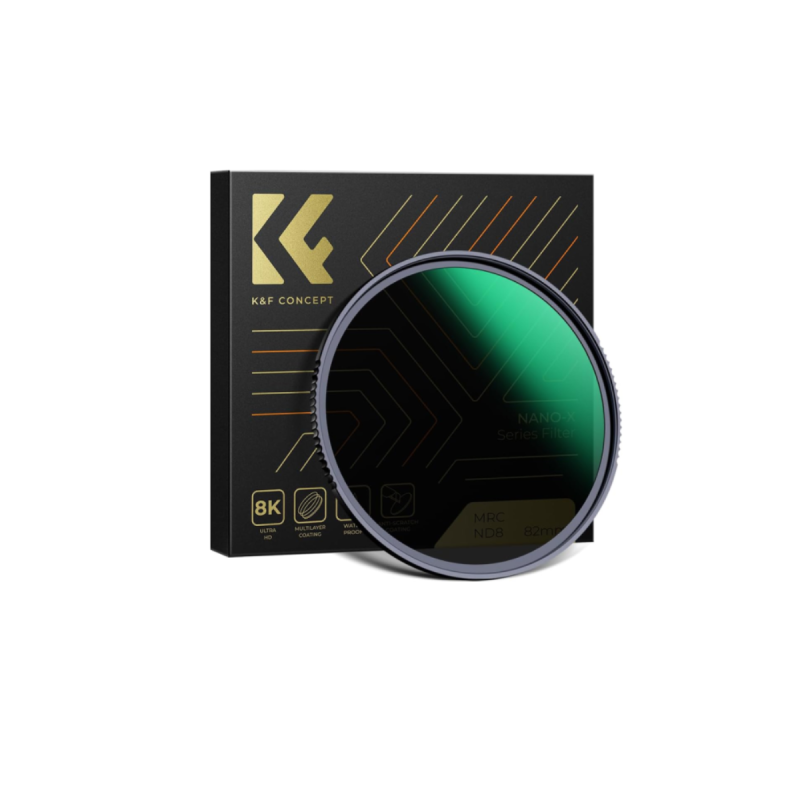 K&F Filtre 58MM Nano-X Fixed ND8 Filter, HD, Waterproof, Anti Scratch