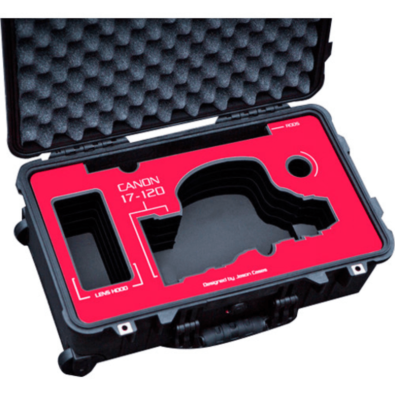 Jason Cases Valise pour Canon 15-120mm Lens with Black overlay