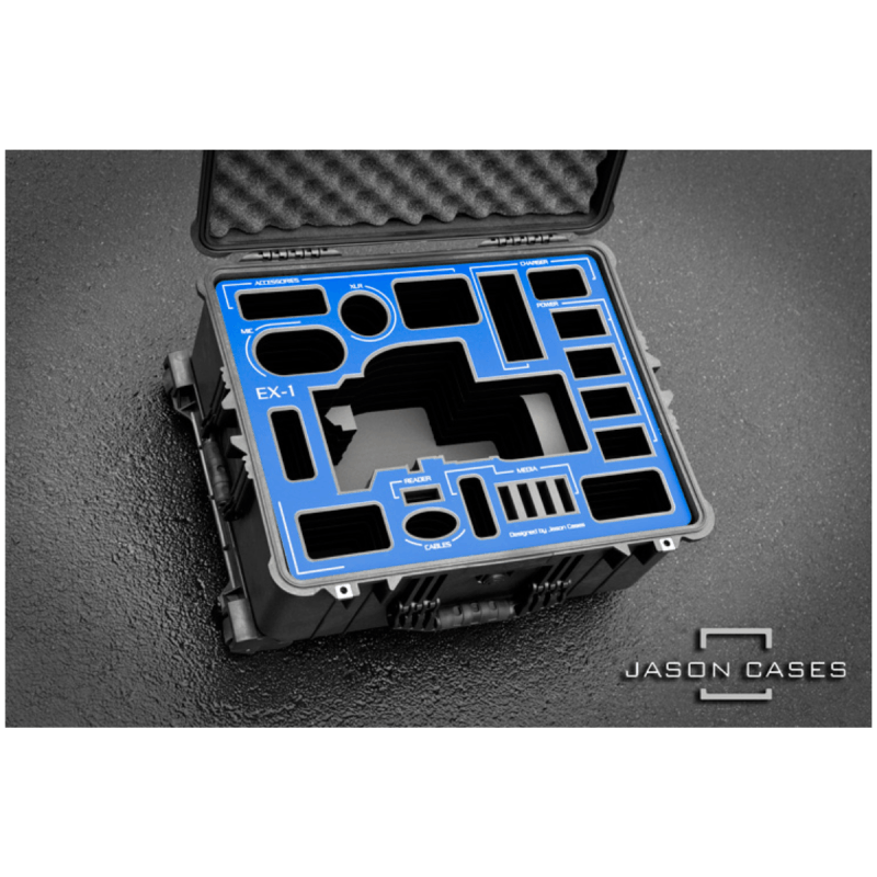 Jason Cases Valise pour Sony PMW-EX1 (BLUE overlay)