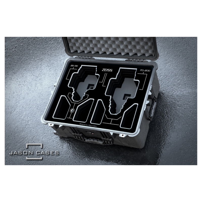 Jason Cases Valise pour Zeiss 28-80mm and 70-200mm CZ.2 Lens (BLACK)