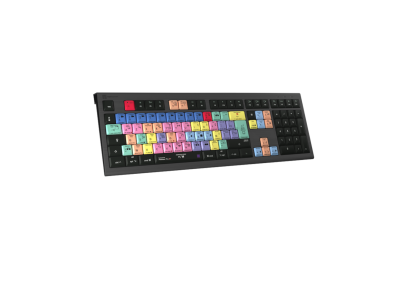 LogicKb Clavier XLPrint Astra2 rétroéclairé Lettre Blanc/Fond NoirMac