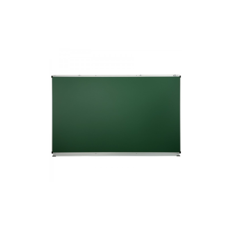 Ulmann Tableau scolaire simple encadrement Alu 120x400cm 2xVert