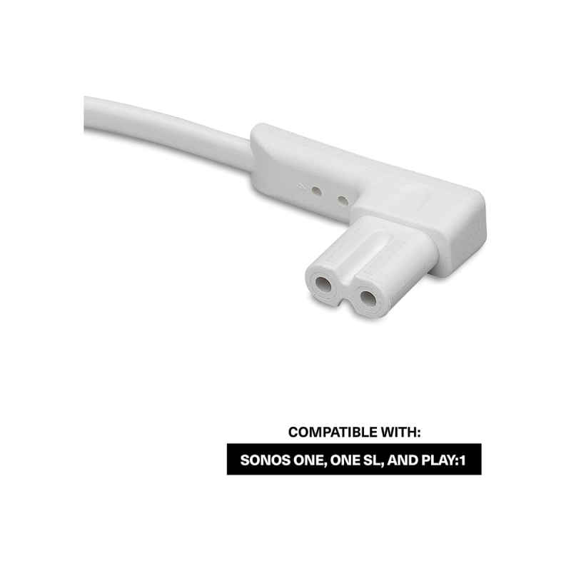 Sonos Cable d'alimentation 0,5m pour Sonos One/Play, noir