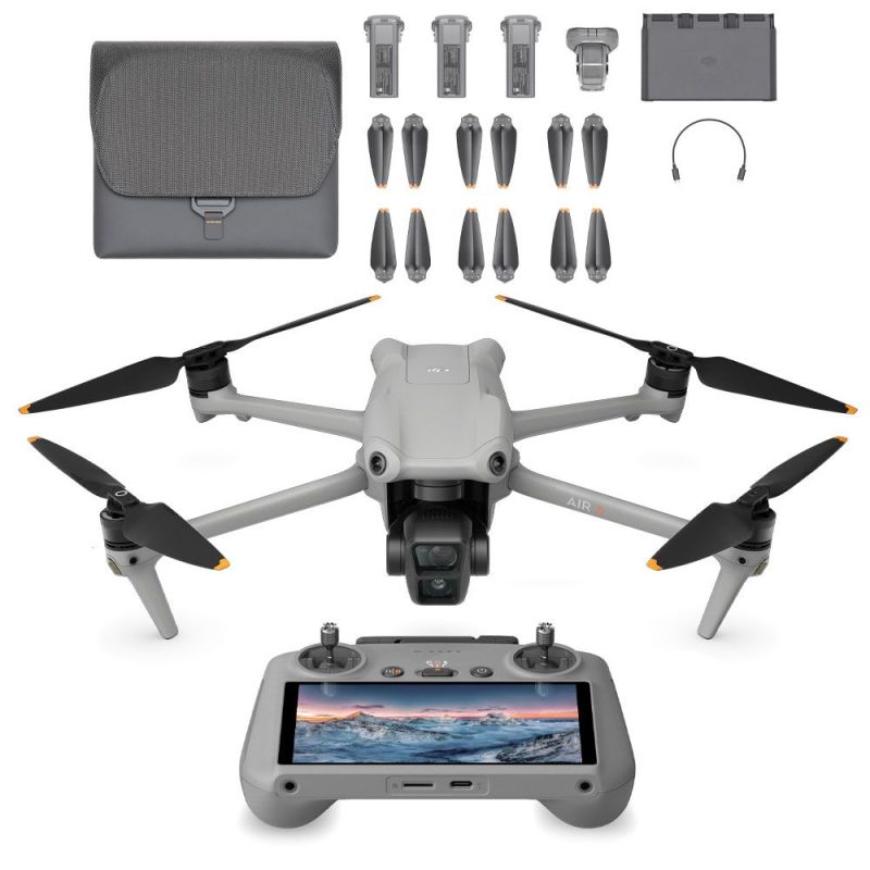 DJI Drône Air 3 Fly More Combo avec radiocommande DJI RC 2