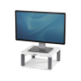 Fellowes support moniteur premium - gris clair / blanc