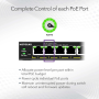 Netgear Switch Smart Manageable 5 port Gigabit 10/100/1000Mbps 4 poE+