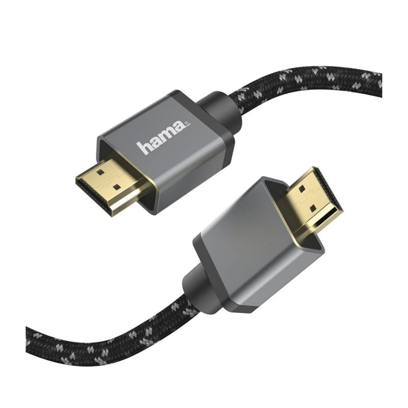 Hama Câble HDMI ultra hte vit., certif., f. mâle - f. mâle 8K alu 3m