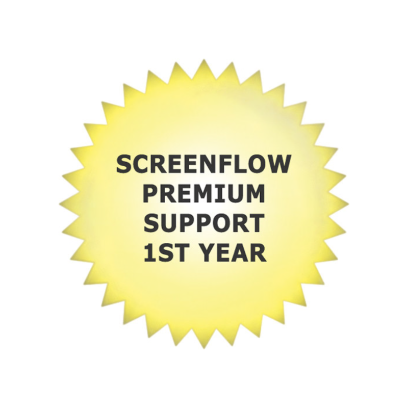 Telestream Premium Support pour Screenflow 1ère année (opt) (ESD)