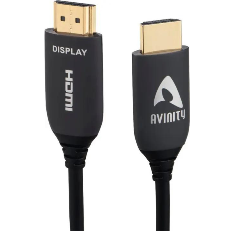 Avinity Câble HDMI optique, actif, certifié, ultrafin, 8K, doré, 10 m
