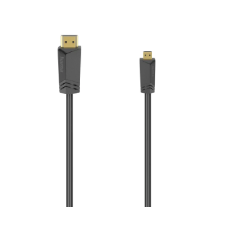 Hama Câble HDMI ht vit. mâle type A-mâle type D (micro)Ethernet 1,5m