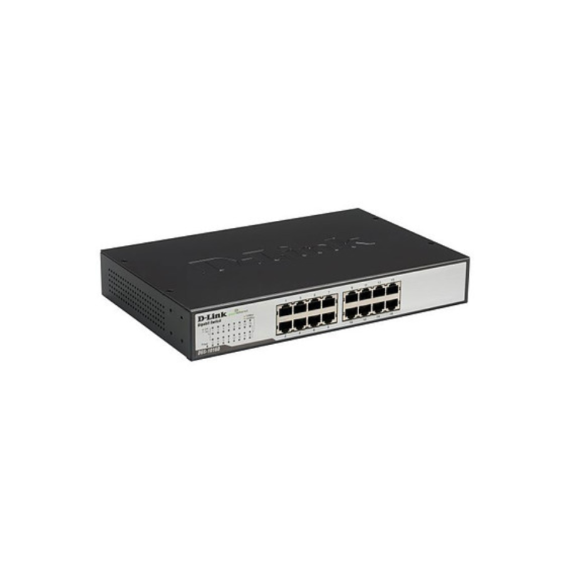 D-Link 16 ports Gigabit Métallique & Rackable (kit inclus)