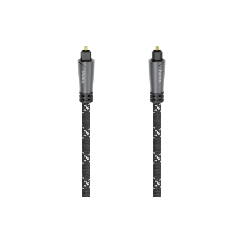 Hama Câble audio fibres optiques connecteur ODT (Toslink)métal. 1,5m