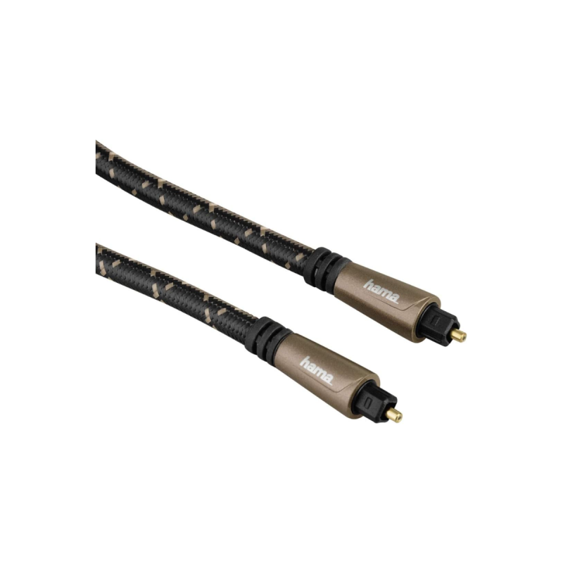 Hama Câble audio à fibres optiques connecteur ODT (Toslink) métal. 3m