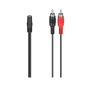 Hama Adaptateur audio 2 fiches RCA femelles-jack mâle 3,5mm stéréo