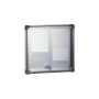 Ulmann Vitrine affichage int. portes coulissantes zinc/inox 69x115cm