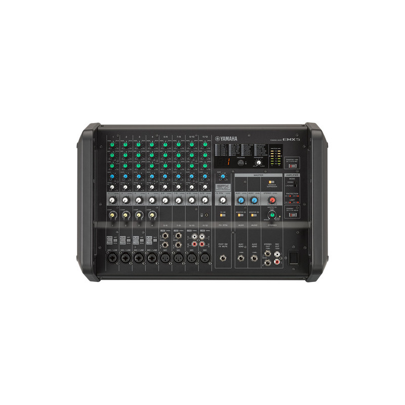 Yamaha EMX5 Console de mixage 12 entrées 630W rackable 19"