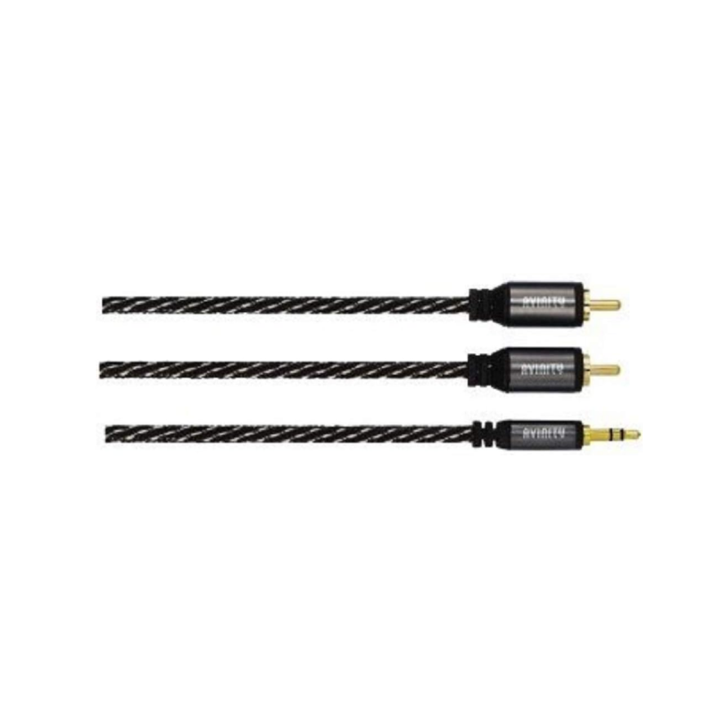 Avinity Câble audio stéréo 2 RCA mâles-jack mâle stéréo 3,5mm 1,5m