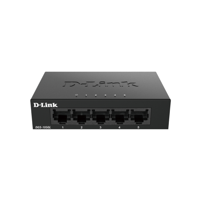 D-Link 5 ports Gigabit Métallique, connecteurs plastique