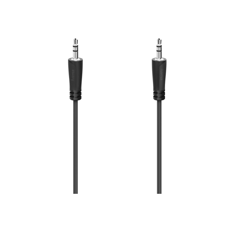 Hama Câble audio f. jack mâle 3,5mm-f. jack mâle 3,5mm,stéréo 1,5m