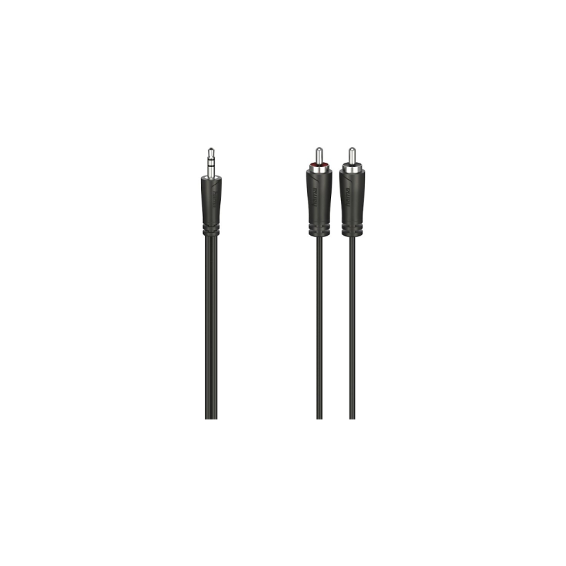 Hama Câble audio fiche jack mâle 3,5mm-2 fiches RCA mâles stéréo 1,5m