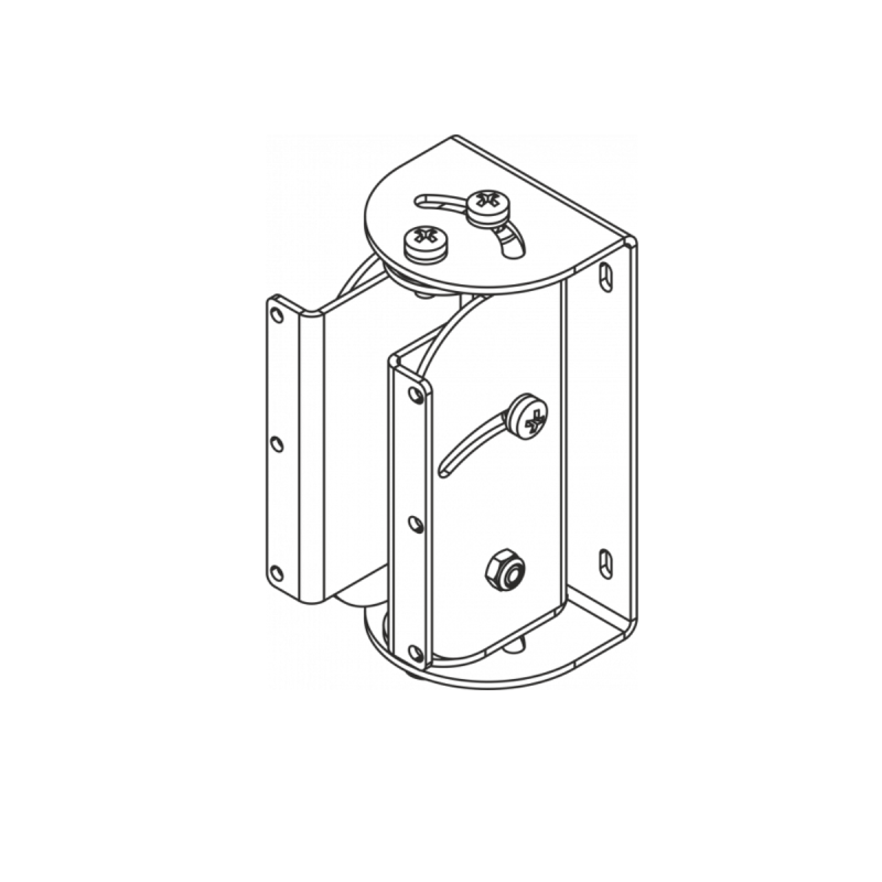 DAS Fixation murale orientable noire pour Q-83-T / Q-83-TC