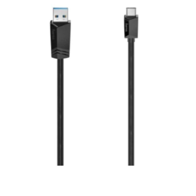 Hama Câble USB-C mâle USB-C-mâle USB-A USB 3.2 Gen1 5 Gbit/s 1,50 m