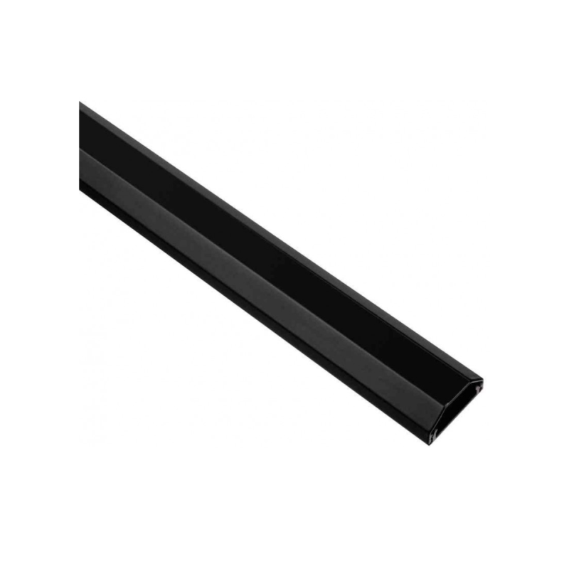 Hama Passe-Câble en aluminium, rectangulaire, 110/5/2,6 cm, noir