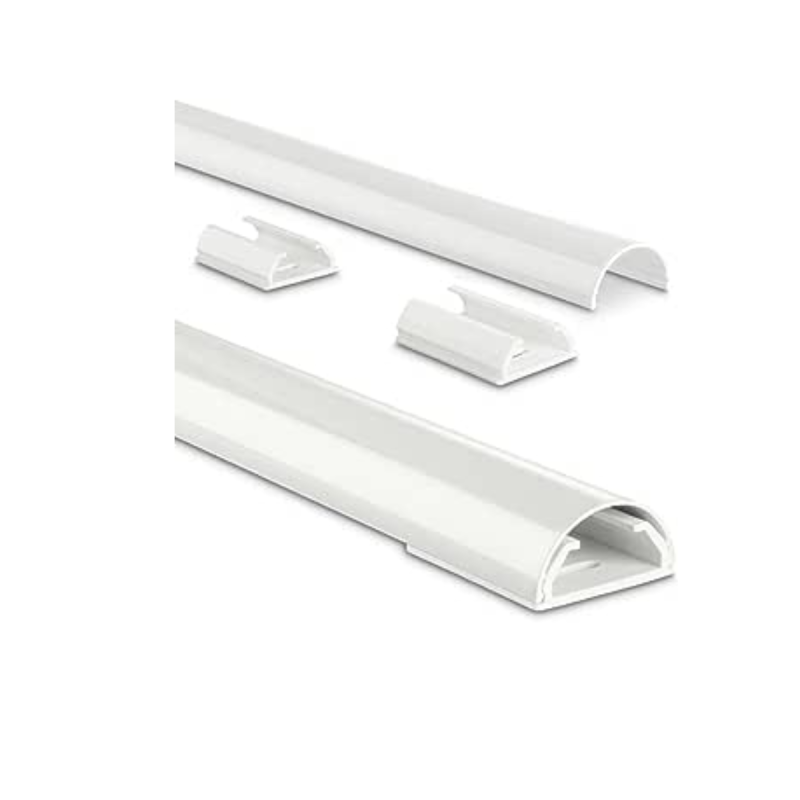Hama Passe-Câble en alu, semi-circulaire, 110/3,3/1,8 cm, blanc