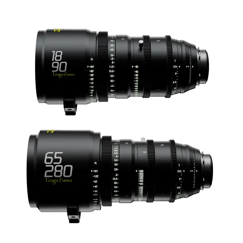 DZOFILM Tango Bundle 18-90mm /65-280mm T2.9-4 S35 Zoom PL&EF - meter