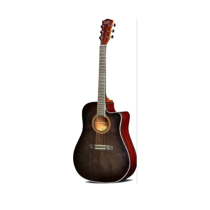 Alysée Guitare électroacoustique dreadnought cutaway Blackburst