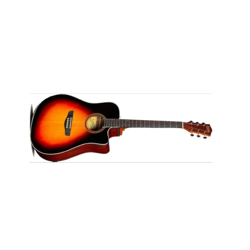 Alysée Guitare électroacoustique dreadnought cutaway sunburst